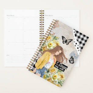 Collage Art March, Daffodil Planner