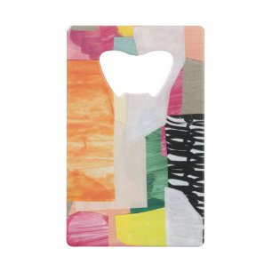 Collage art, modern colourful abstract.