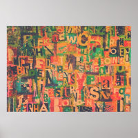 Collage Art Poster or Decoupage Paper