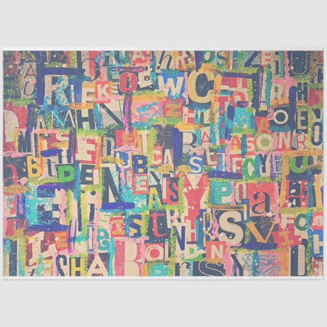 Collage Art Tissue or Decoupage Paper (Front)