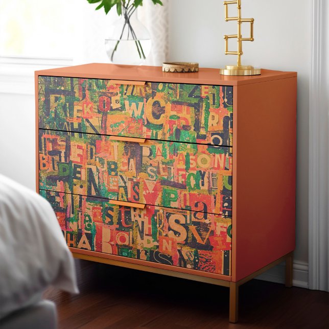Collage Art Tissue or Decoupage Paper (This is a mockup, your furniture may not show this design at this scale.)