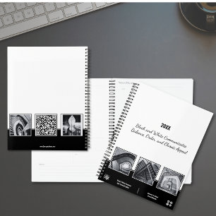 Collage Black & White Small Business Planner