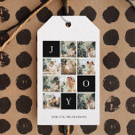 Collage Christmas Photo | Joy | Happy Holiday Gift Tags<br><div class="desc">Collage Christmas Photo | Joy | Happy Holiday</div>