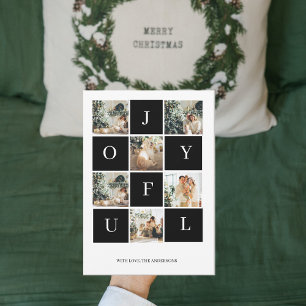 Collage Christmas Photo   Joyful   Happy Holiday