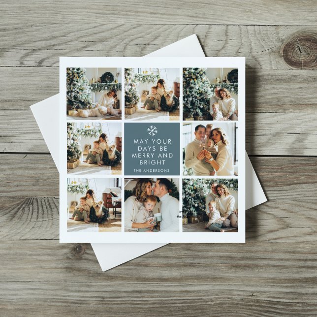 Collage Christmas Photo | Merry Christmas | Blue (Creator Uploaded)