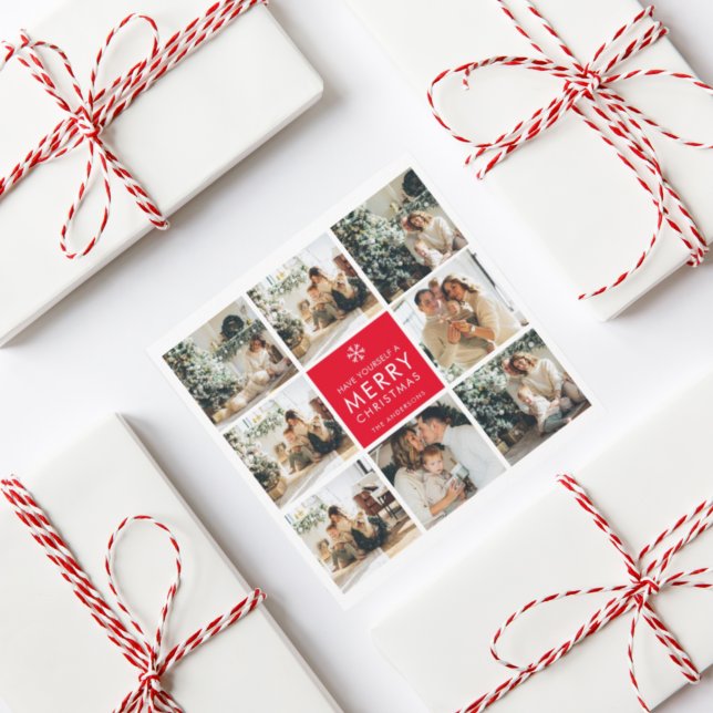 Collage Christmas Photo | Merry Christmas | Red (Creator Uploaded)