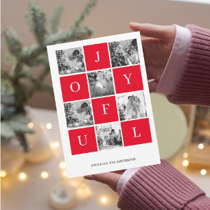 Collage Christmas Photo   Red Joyful 