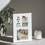 Collage Couple Photo & Lovely Romantic Quote Canvas Print<br><div class="desc">Collage Couple Photo & Lovely Romantic Quote</div>