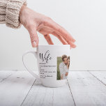Collage Couple Photo & Lovely Romantic Wife Gift<br><div class="desc">Collage Couple Photo & Lovely Romantic Wife Gift</div>