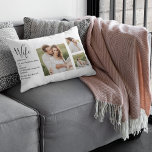 Collage Couple Photo & Lovely Romantic Wife Gift Lumbar Cushion<br><div class="desc">Collage Couple Photo & Lovely Romantic Wife Gift</div>
