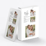 Collage Couple Photo & Lovely Romantic Wife Gift Playing Cards<br><div class="desc">Collage Couple Photo & Lovely Romantic Wife Gift</div>