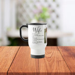 Collage Couple Photo & Lovely Romantic Wife Gift Travel Mug<br><div class="desc">Collage Couple Photo & Lovely Romantic Wife Gift</div>
