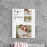 Collage Couple Photo & Romantic Family Gift Canvas Print<br><div class="desc">Collage Couple Photo & Romantic Family Gift</div>