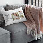 Collage Couple Photo & Romantic Family Gift Lumbar Cushion<br><div class="desc">Collage Couple Photo & Romantic Family Gift</div>