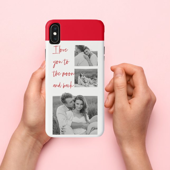 Collage Couple Photo & Romantic Quote Love You Cas Case-Mate iPhone Case (Creator Uploaded)