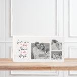 Collage Couple Photo & Romantic Quote To The Moon Wooden Box Sign<br><div class="desc">Collage Couple Photo & Romantic Quote To The Moon</div>