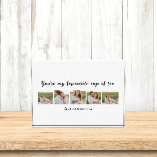 Collage Couple Photo & You Are My Cup Of Tea Quote Block