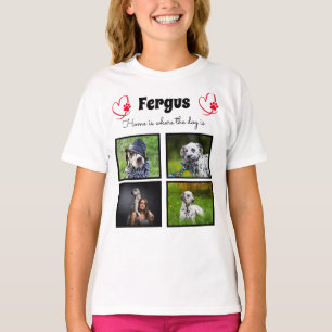  Collage - dog photo customised memory for girls T-Shirt