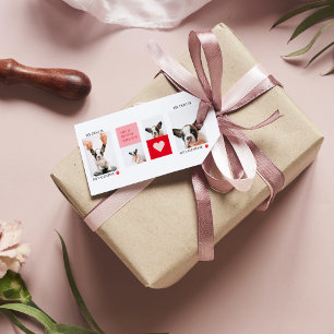 Collage Dog Photos   My Dog Is My Valentine Gift Tags