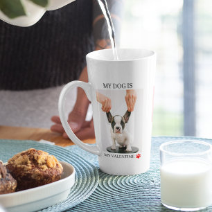 Collage Dog Photos My Dog Is My Valentine Latte Mug