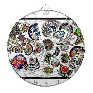 Collage Drawings Dartboard