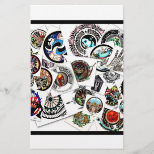 Collage Drawings Stationery