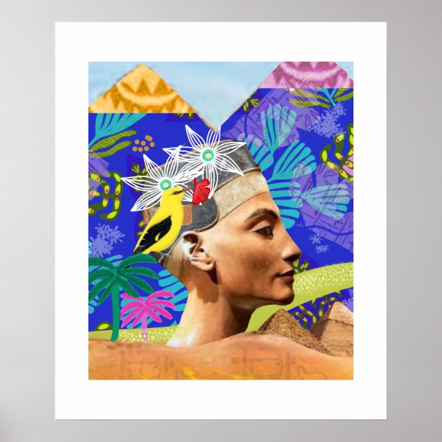 collage egypte modern artistic colourful Poster (Front)