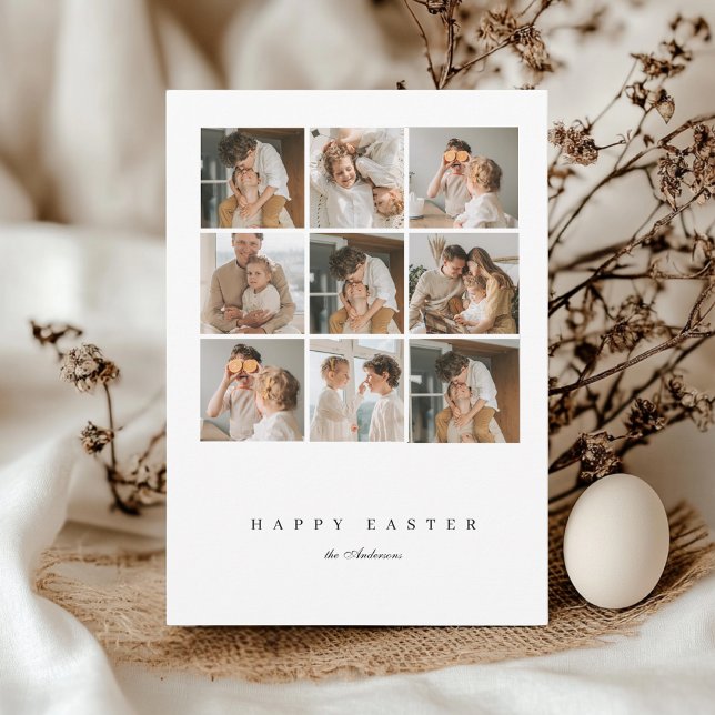 Collage Family Photo Happy Easter  Invitation (Creator Uploaded)