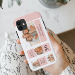 Collage Friend Photos | Happy Birthday Gift Case-Mate iPhone Case<br><div class="desc">Collage Friend Photos | Happy Birthday Gift.Make your friend's birthday extra special with this custom-made gift featuring a collage of your favourite moments together! This personalised pink-themed birthday gift is available exclusively on Zazzle,  and it's the perfect way to show your friend how much they mean to you.</div>