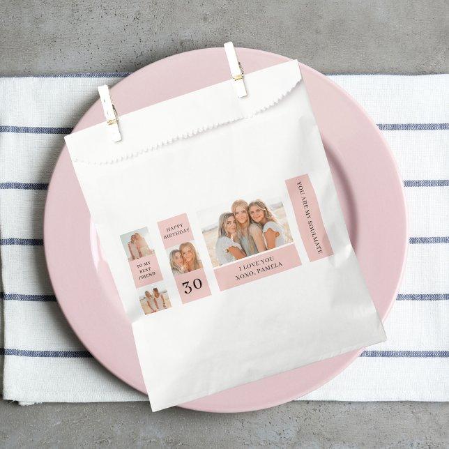 Collage Friend Photos | Happy Birthday Gift Favour Bags (Creator Uploaded)