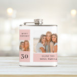 Collage Friend Photos | Happy Birthday Gift Hip Flask<br><div class="desc">Collage Friend Photos | Happy Birthday Gift.Make your friend's birthday extra special with this custom-made gift featuring a collage of your favourite moments together! This personalised pink-themed birthday gift is available exclusively on Zazzle,  and it's the perfect way to show your friend how much they mean to you.</div>