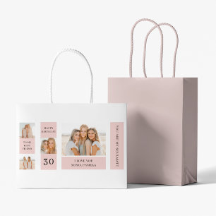 Collage Friend Photos Happy Birthday Gift Large Gift Bag