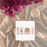 Collage Friend Photos | Happy Birthday Gift Napkin<br><div class="desc">Collage Friend Photos | Happy Birthday Gift.Make your friend's birthday extra special with this custom-made gift featuring a collage of your favourite moments together! This personalised pink-themed birthday gift is available exclusively on Zazzle,  and it's the perfect way to show your friend how much they mean to you.</div>