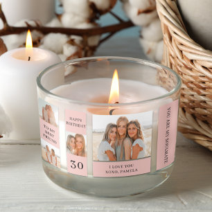 Collage Friend Photos   Happy Birthday Gift Rectangular Sticker