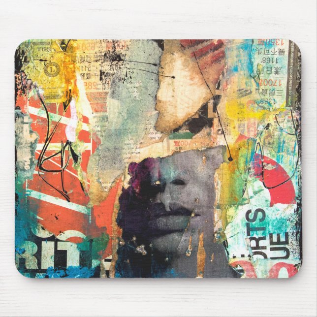 Collage Head Mouse Pad (Front)
