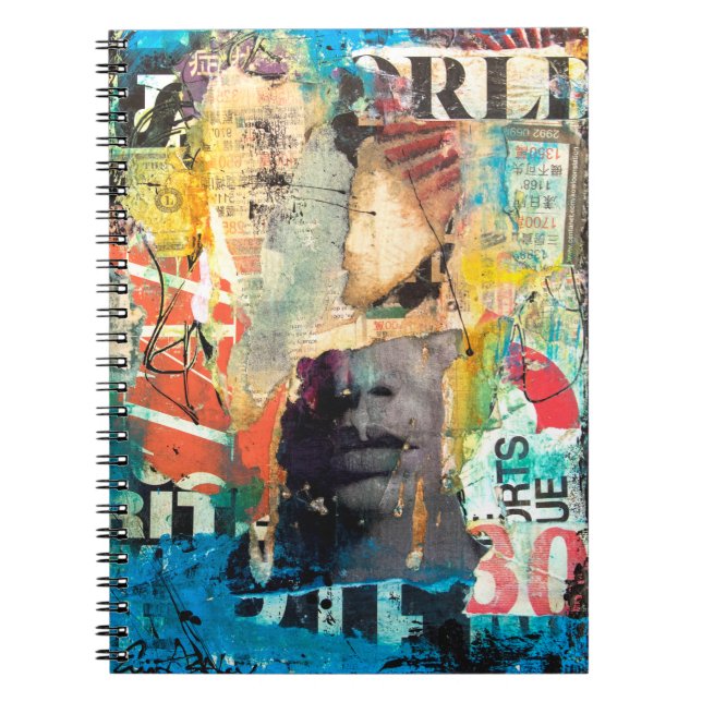 Collage Head Notebook (Front)