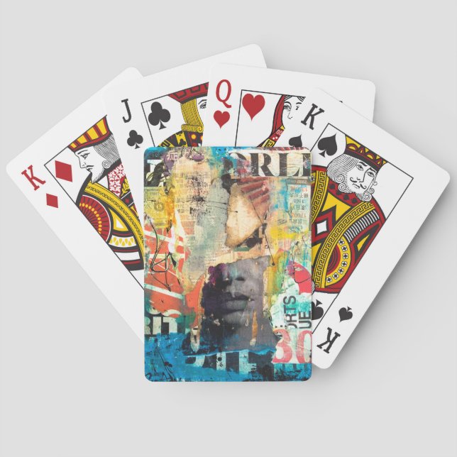 Collage Head Playing Cards (Back)