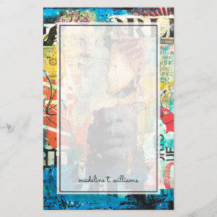 Collage Head Stationery