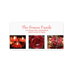 Collage Holiday Address Label