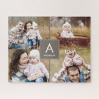 Collage Initial Custom Photo Puzzle