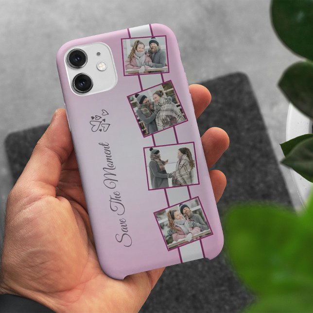 Collage lovely Couple 4 Photo iPhone Case (Collage lovely Couple 4 Photo iPhone Case)