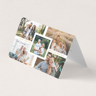 Collage Minimalist Merry Christmas Photo Family