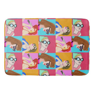 Collage of a Modern Women Bath Mat
