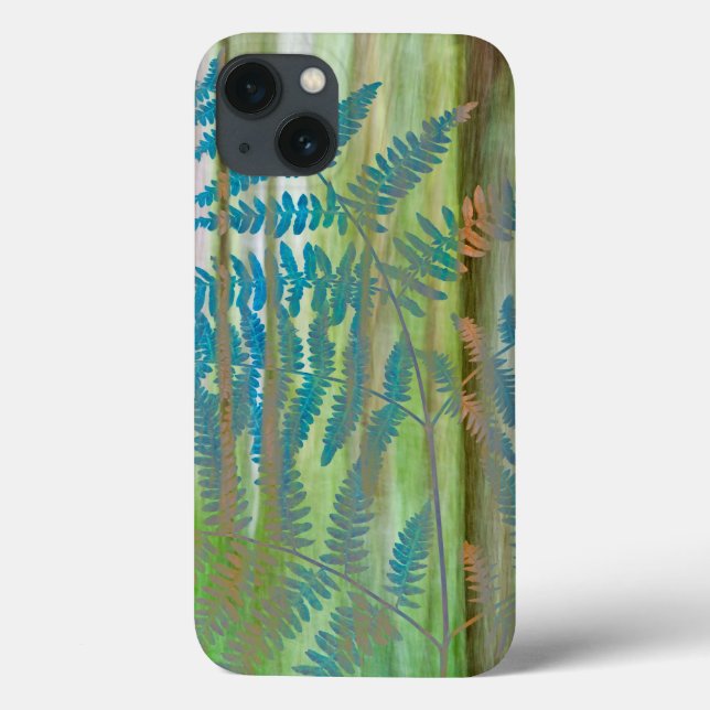 Collage of Bracken Ferns and Forest | Seabeck, WA Case-Mate iPhone Case (Back)