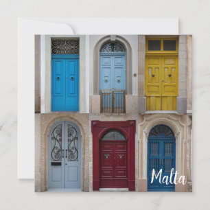 Collage of colorful front doors