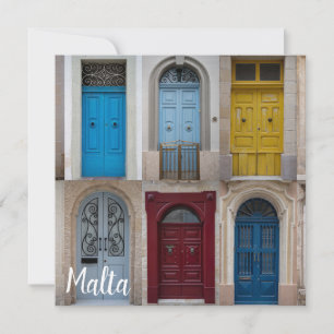 Collage of colorful front doors