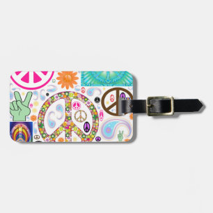 Collage of Peace Luggage Tag