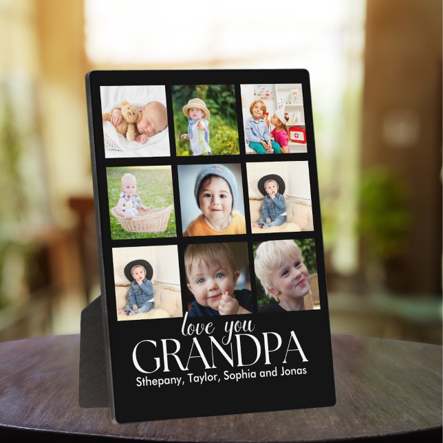 Collage of photos of grandchildren for grandfather plaque (Creator Uploaded)