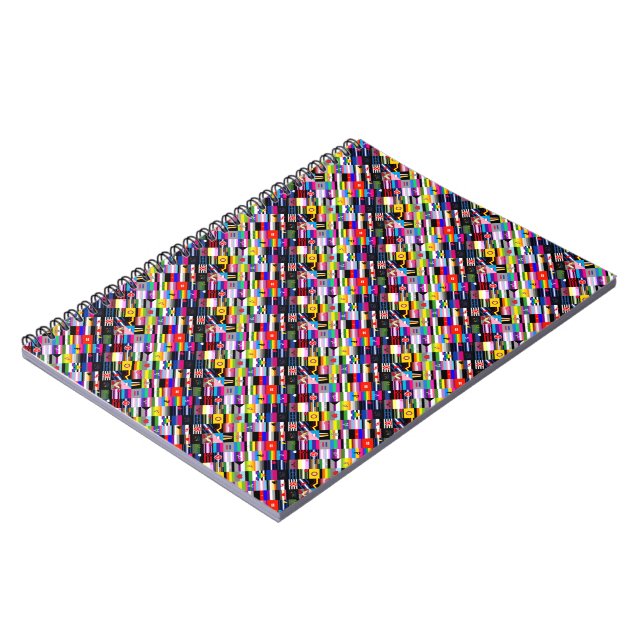 Collage of Pride Flags Spiral Notebook (Left Side)