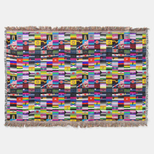 Collage of Pride Flags Throw Blanket